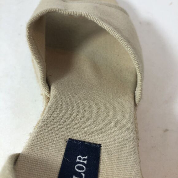 Ann Taylor Sandals Rope Wedge Heel Women's Size 7.5 Tan 3" Heel E1 - Picture 5 of 16